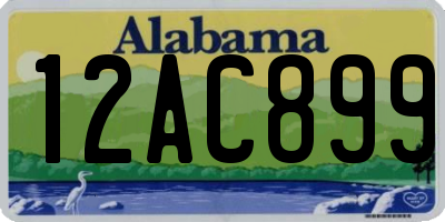 AL license plate 12AC899