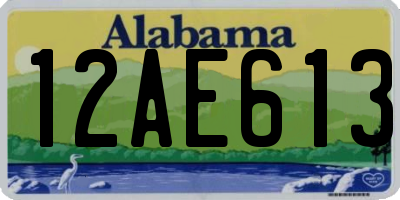 AL license plate 12AE613