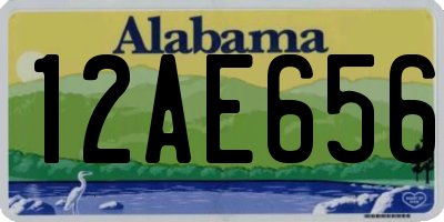 AL license plate 12AE656