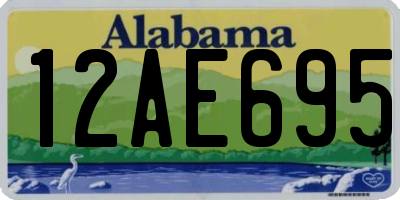 AL license plate 12AE695