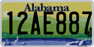 AL license plate 12AE887