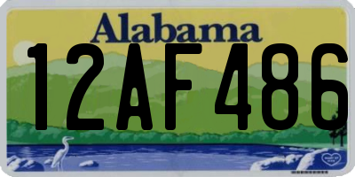 AL license plate 12AF486