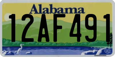 AL license plate 12AF491