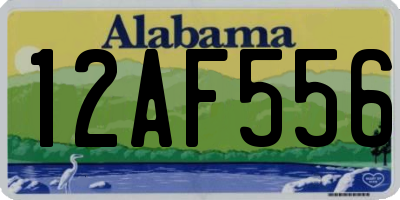 AL license plate 12AF556