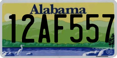 AL license plate 12AF557