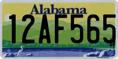 AL license plate 12AF565