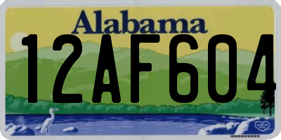 AL license plate 12AF604