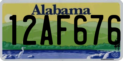 AL license plate 12AF676