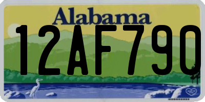 AL license plate 12AF790