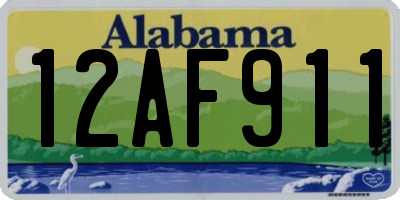 AL license plate 12AF911