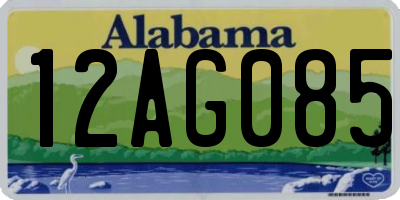 AL license plate 12AG085