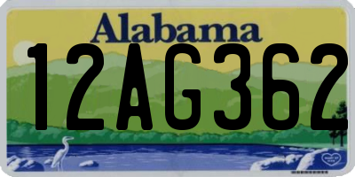 AL license plate 12AG362