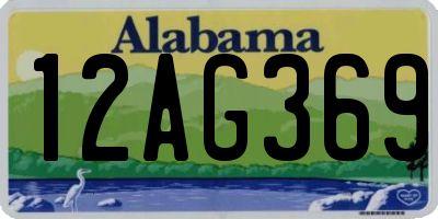 AL license plate 12AG369