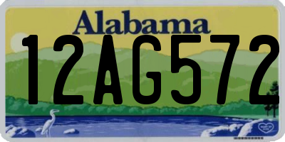 AL license plate 12AG572