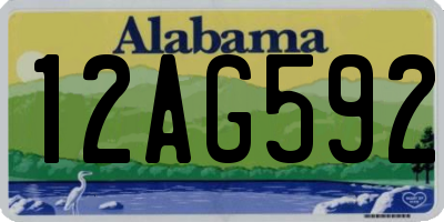 AL license plate 12AG592