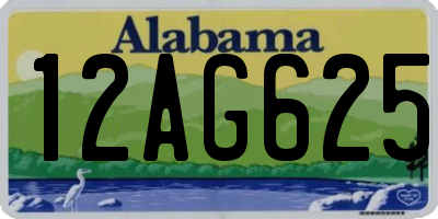 AL license plate 12AG625