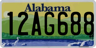 AL license plate 12AG688