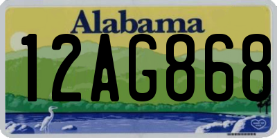 AL license plate 12AG868