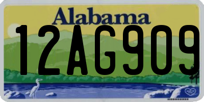 AL license plate 12AG909