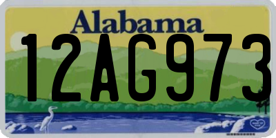 AL license plate 12AG973