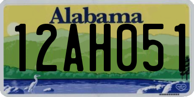 AL license plate 12AH051