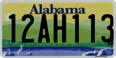 AL license plate 12AH113