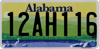 AL license plate 12AH116