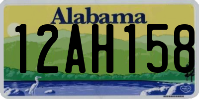 AL license plate 12AH158
