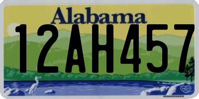 AL license plate 12AH457