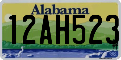 AL license plate 12AH523