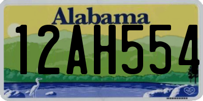 AL license plate 12AH554