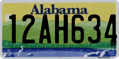AL license plate 12AH634