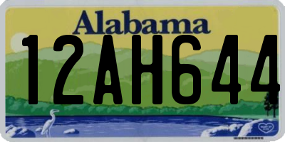 AL license plate 12AH644