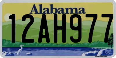 AL license plate 12AH977