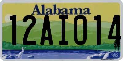 AL license plate 12AI014