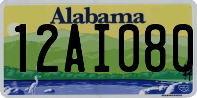 AL license plate 12AI080