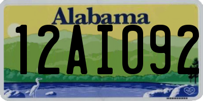 AL license plate 12AI092