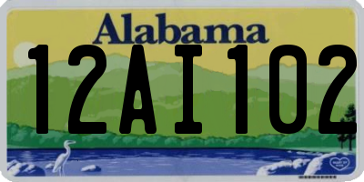 AL license plate 12AI102