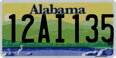 AL license plate 12AI135