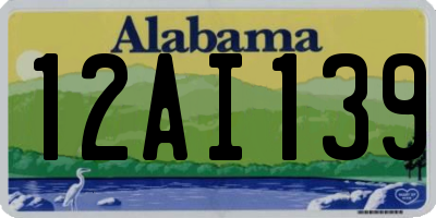 AL license plate 12AI139