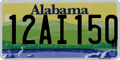 AL license plate 12AI150