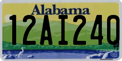 AL license plate 12AI240