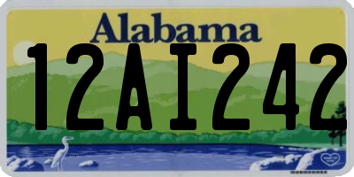 AL license plate 12AI242