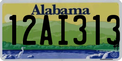 AL license plate 12AI313
