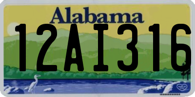 AL license plate 12AI316