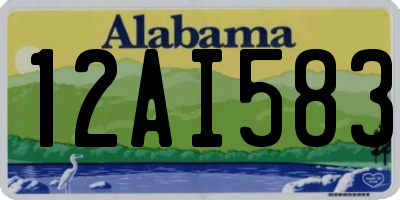 AL license plate 12AI583