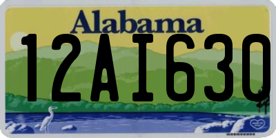 AL license plate 12AI630