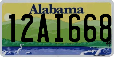 AL license plate 12AI668
