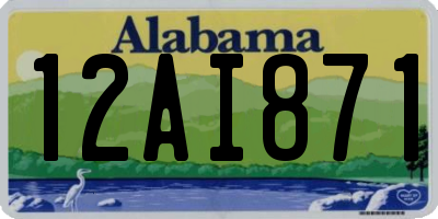 AL license plate 12AI871