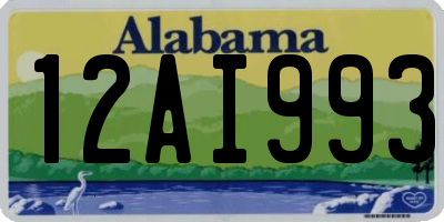 AL license plate 12AI993